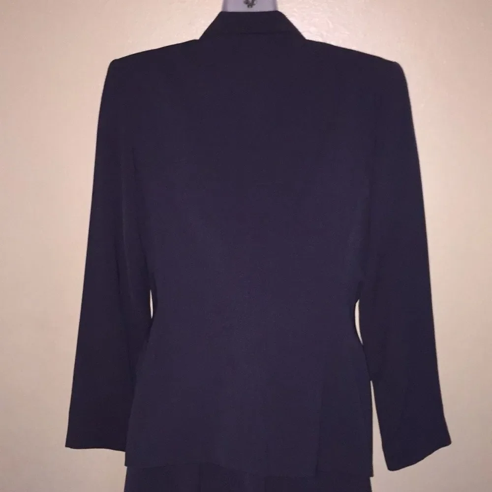 Two Piece Charcoal Grey Power Suit Size 10 and 6